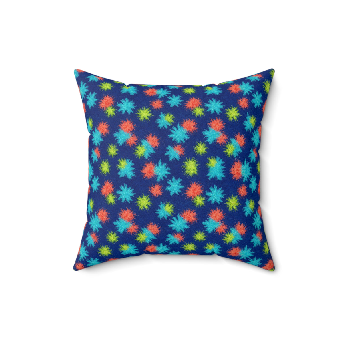 Ice Dye Bleed Faux Suede Cushion – Ice Dye Pattern