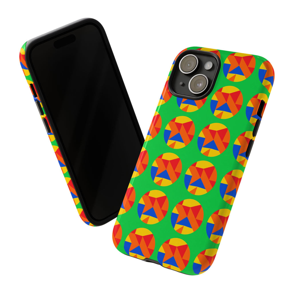 Broken Circle Planes Tough Phone Case – Cubist Abstract Pattern