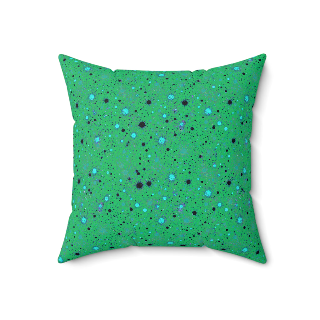 Spray Field Faux Suede Cushion – Ocean Jewel