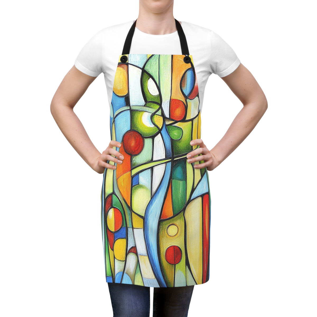 Stained Glass Rhythm Apron – Stained-Glass Style Art