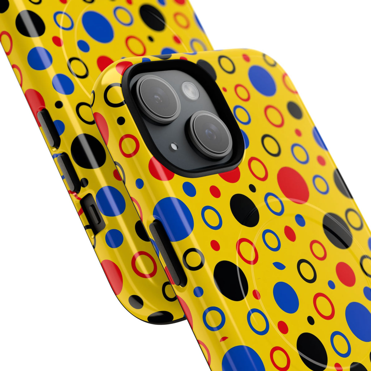 Bubble Outlines Magnetic Tough iPhone Case – Pop Abstract Pattern