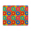 Big Ring Blocks Vegan Leather Mouse Mat – Geometric Blocks Pattern