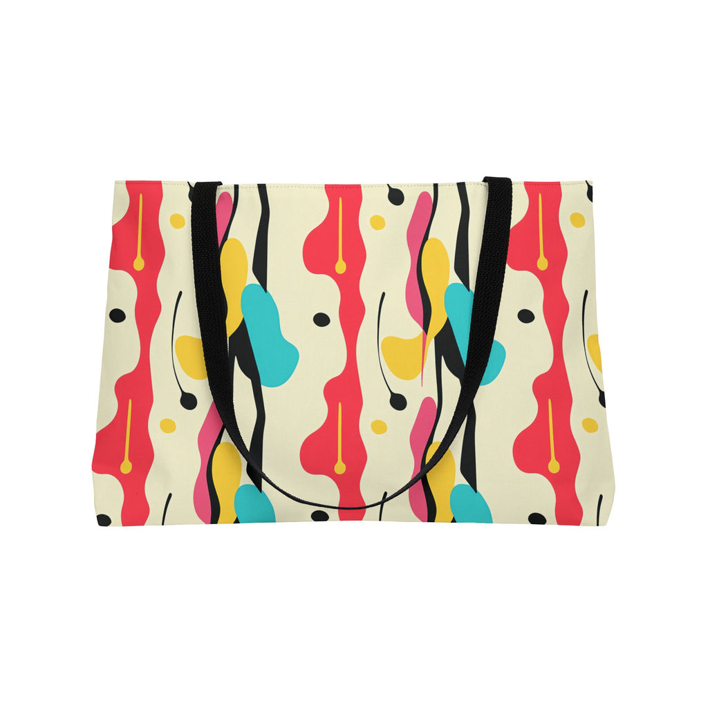 Cut-Out Blobs Weekender Tote Bag – Mid-Century Cut-Out Pattern