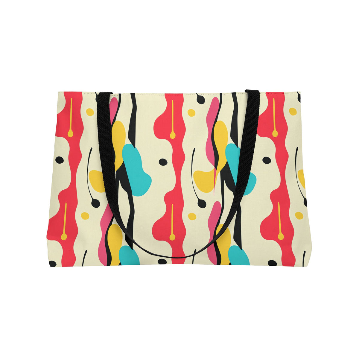 Cut-Out Blobs Weekender Tote Bag – Mid-Century Cut-Out Pattern