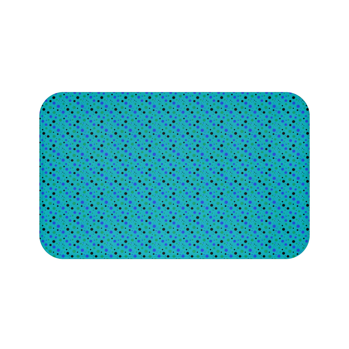 Blot Burst Bath Mat – Peacock Jewel