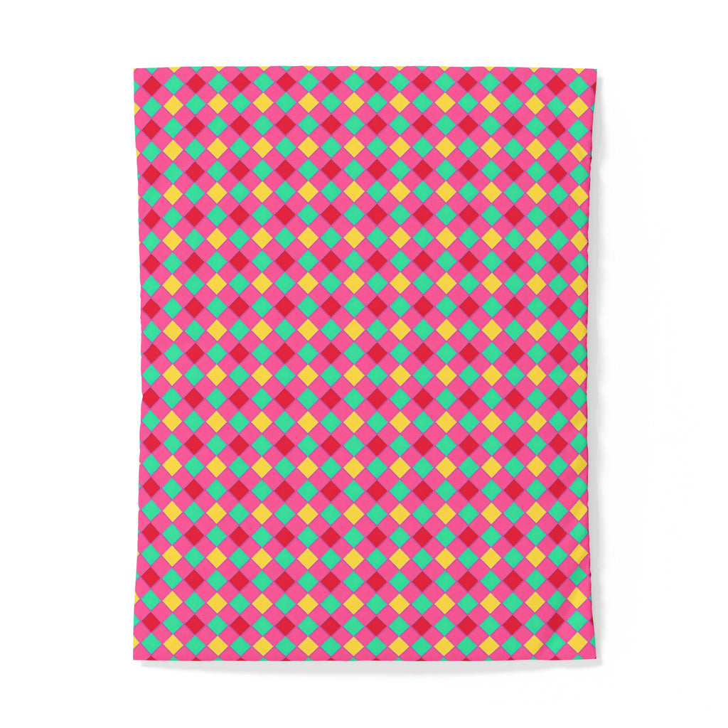Jewel Harlequin Check Cotton Duvet Cover – Candy Christmas