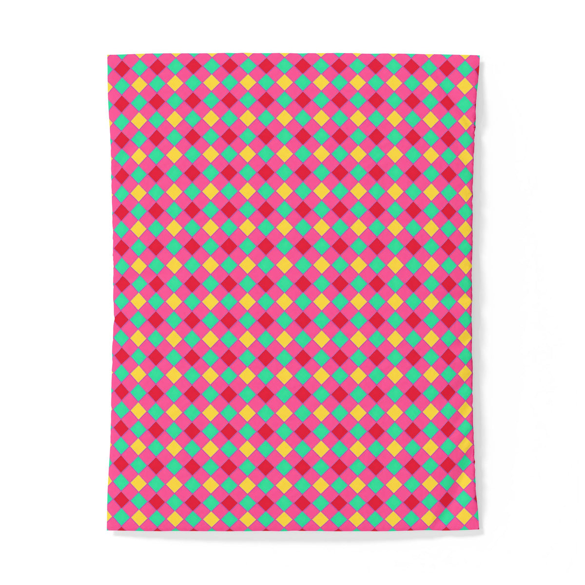 Jewel Harlequin Check Cotton Duvet Cover – Candy Christmas