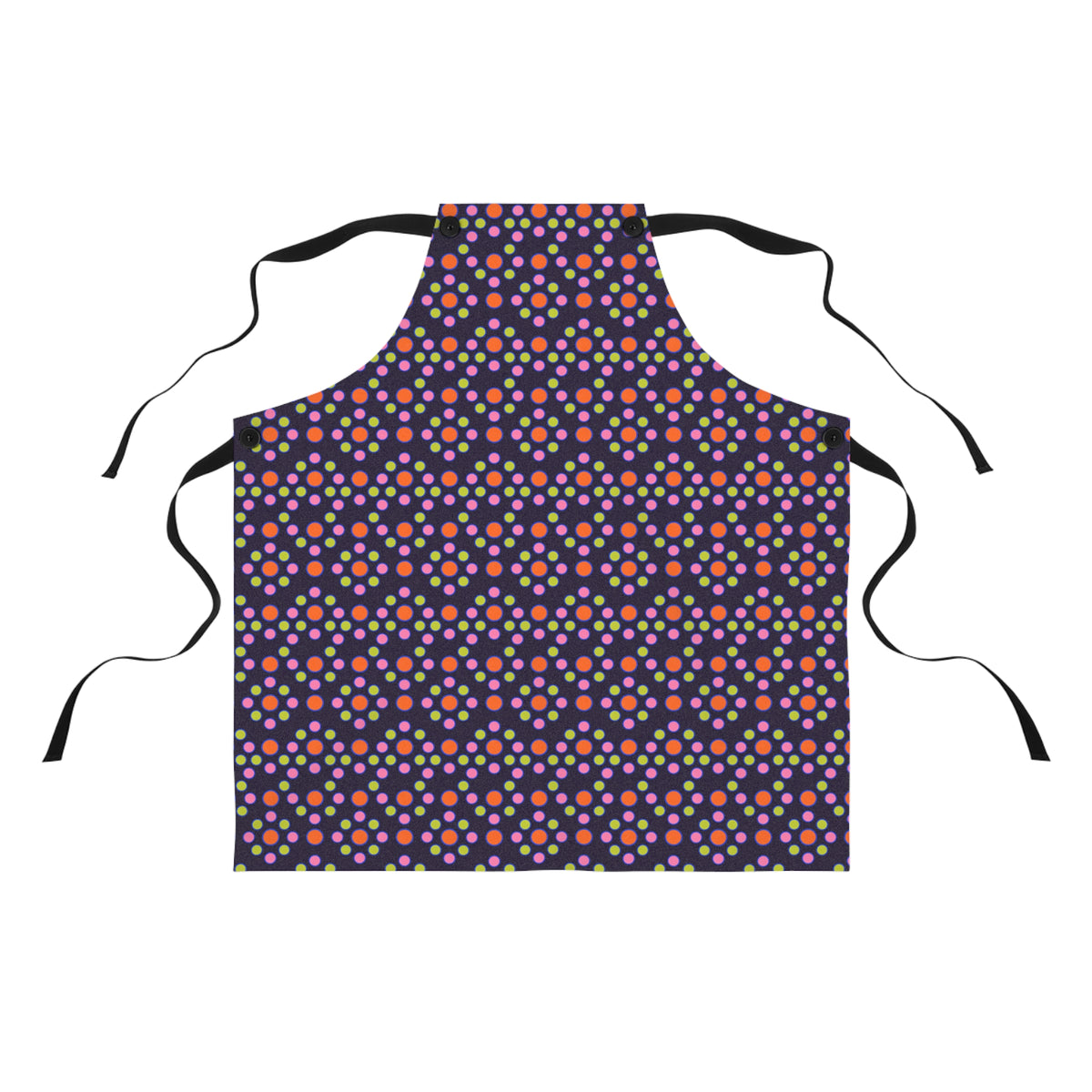 Bulging Dot Grid Apron – Op-Art Pattern