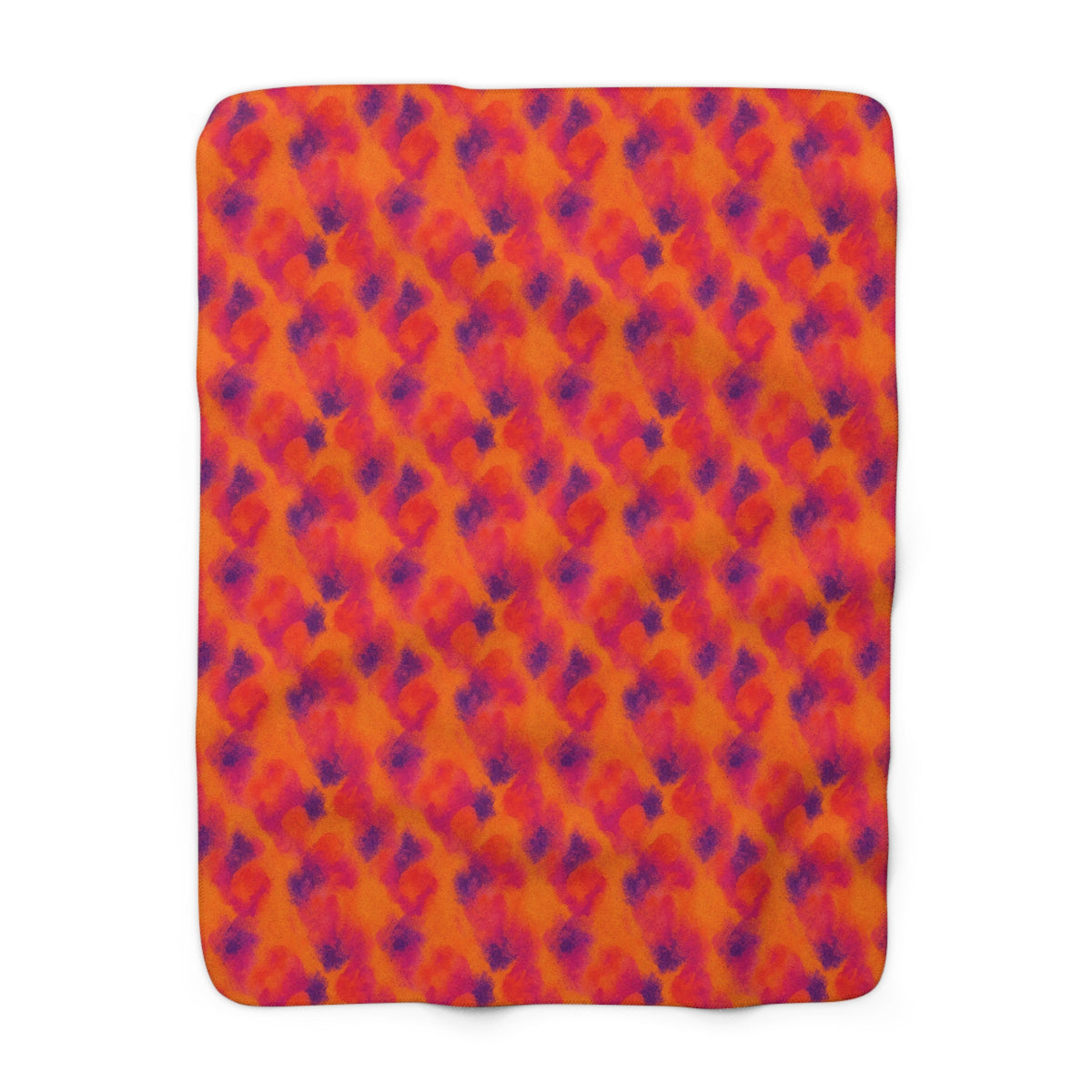Granulated Colour Pools Sherpa Fleece Blanket – Watercolour Bleed Pattern