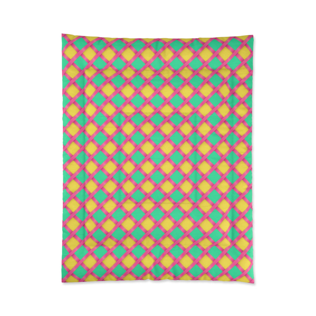 Broad Gold Diamond Trellis Comforter – Candy Christmas