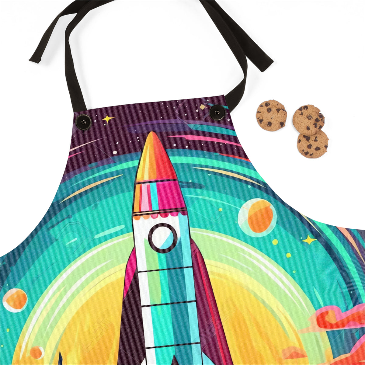 Retro Rocket Launch Apron – Retro Space Art