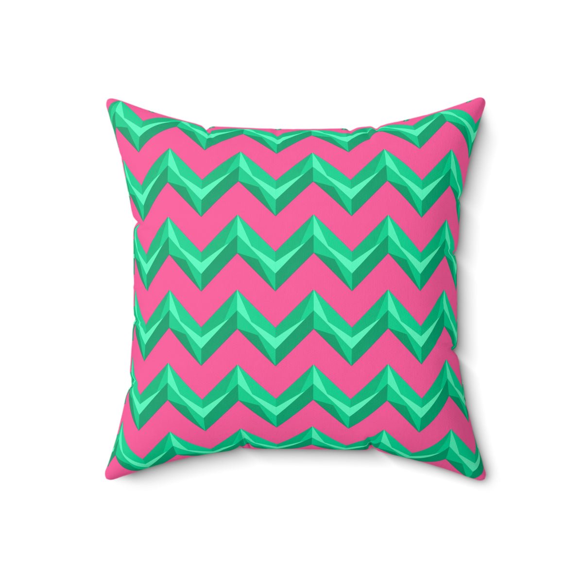 Broad Cut-Gem Chevrons Faux Suede Cushion – Candy Christmas