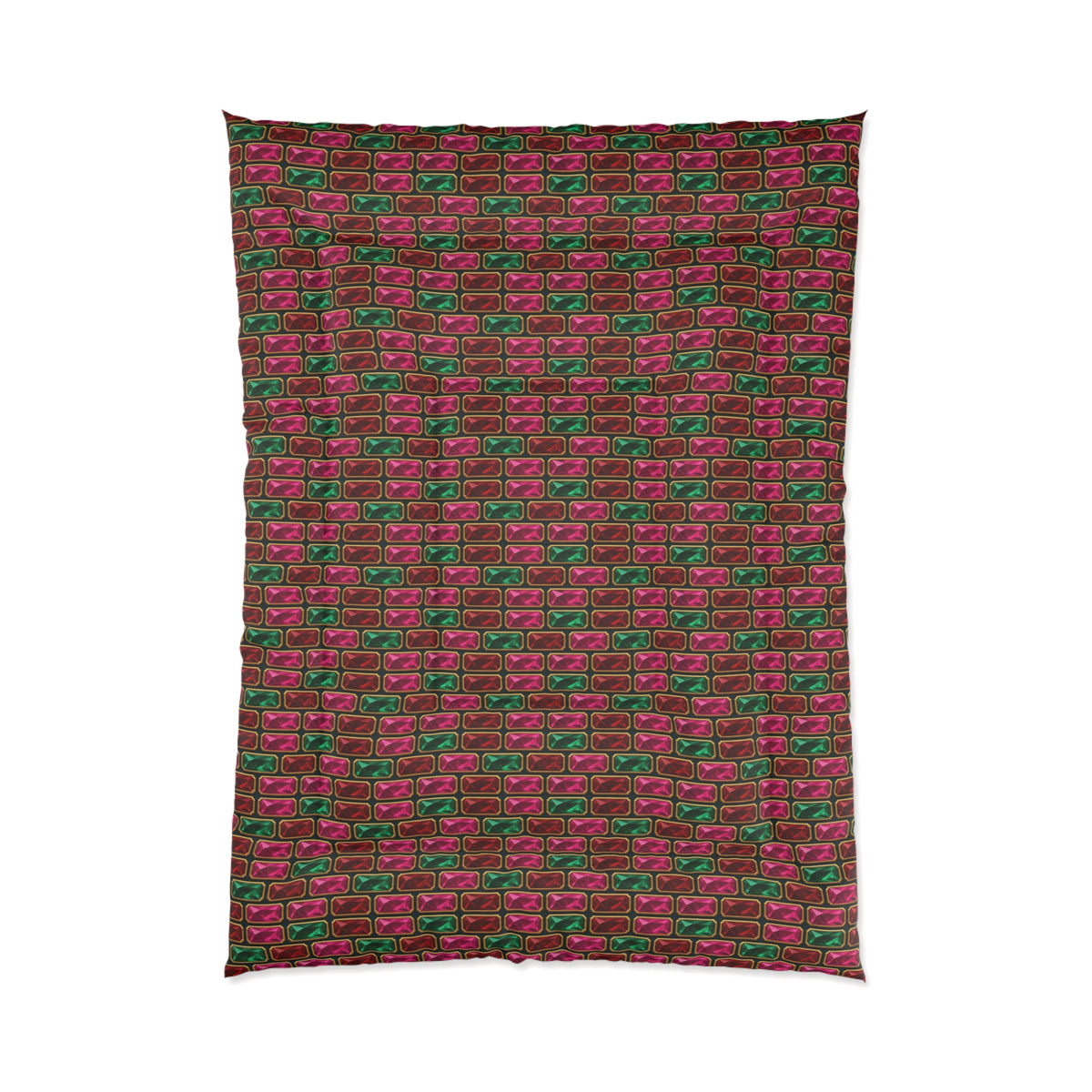 Stacked Gem Bars Comforter – Geometric Pattern
