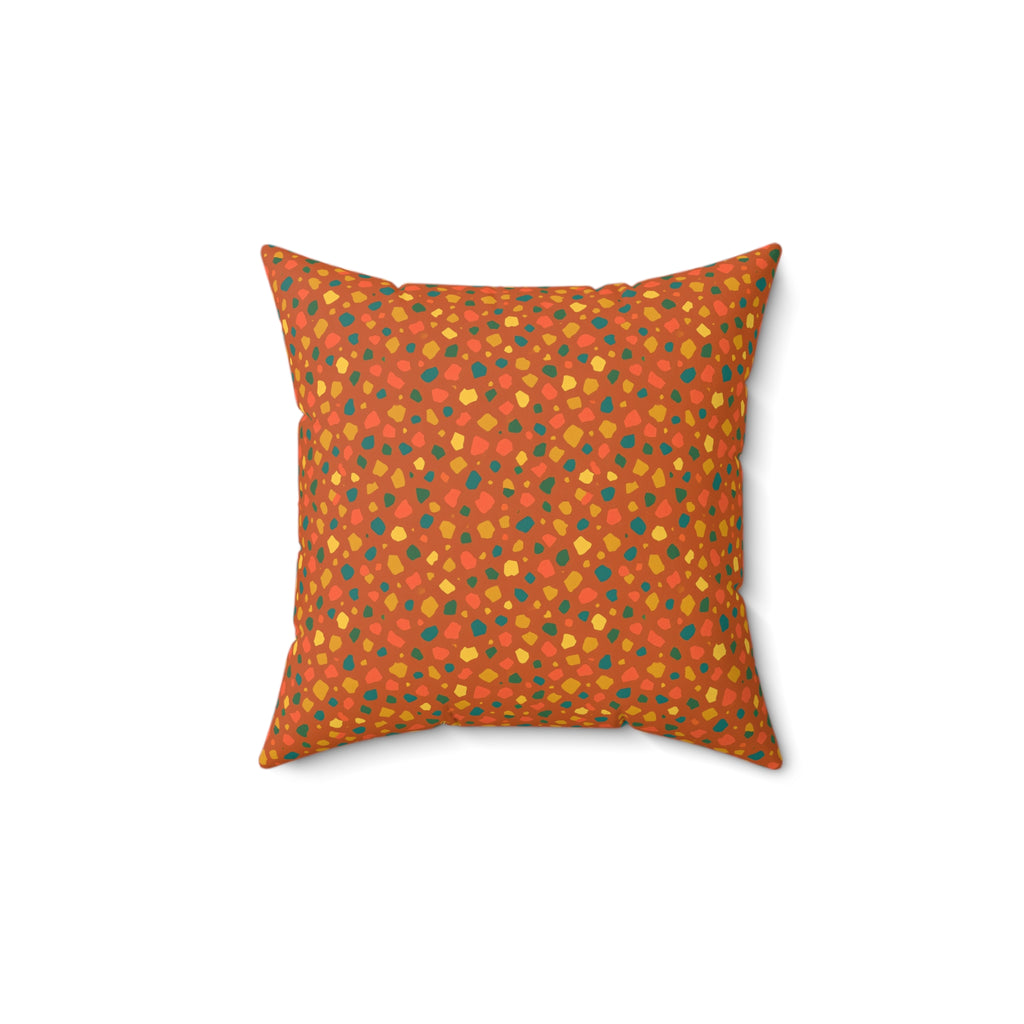 Confetti Aggregate Faux Suede Cushion – Speckled Aggregate Pattern