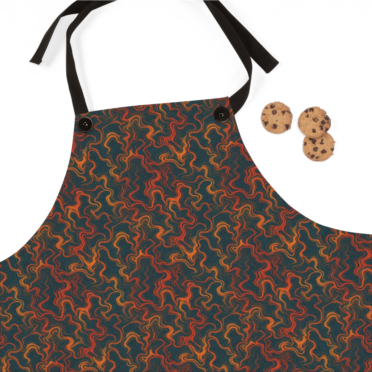 Drifting Ripples Apron – Suminagashi Pattern