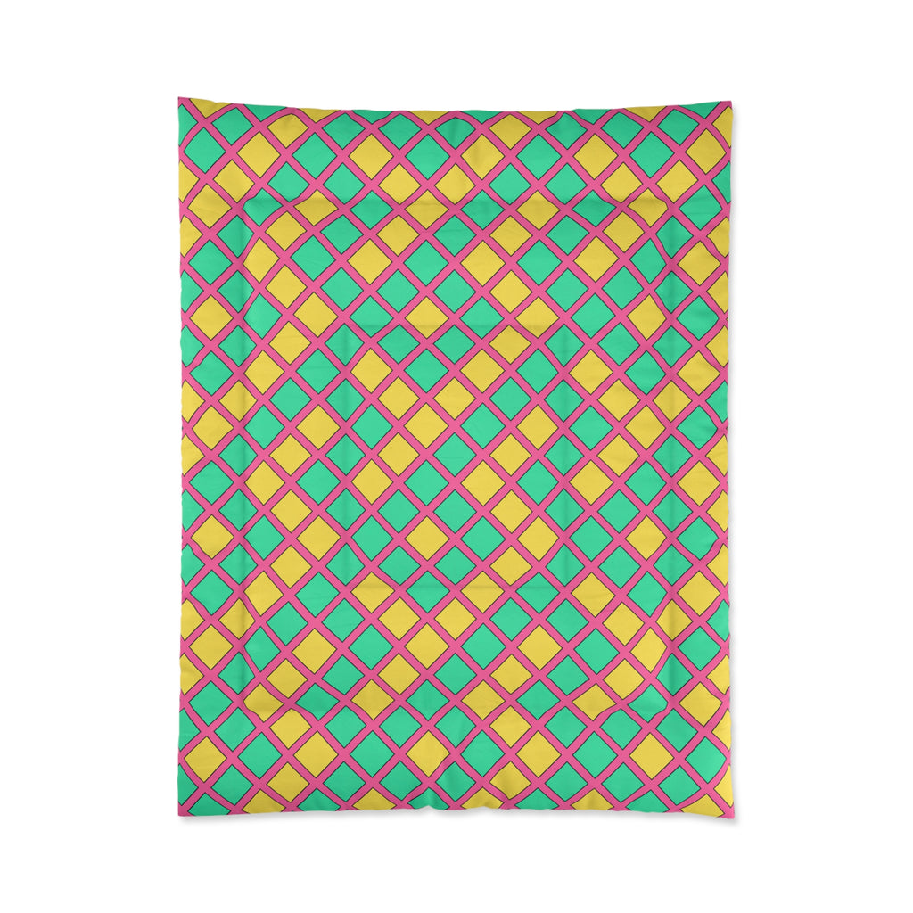 Harlequin Gold Grid Comforter – Candy Christmas