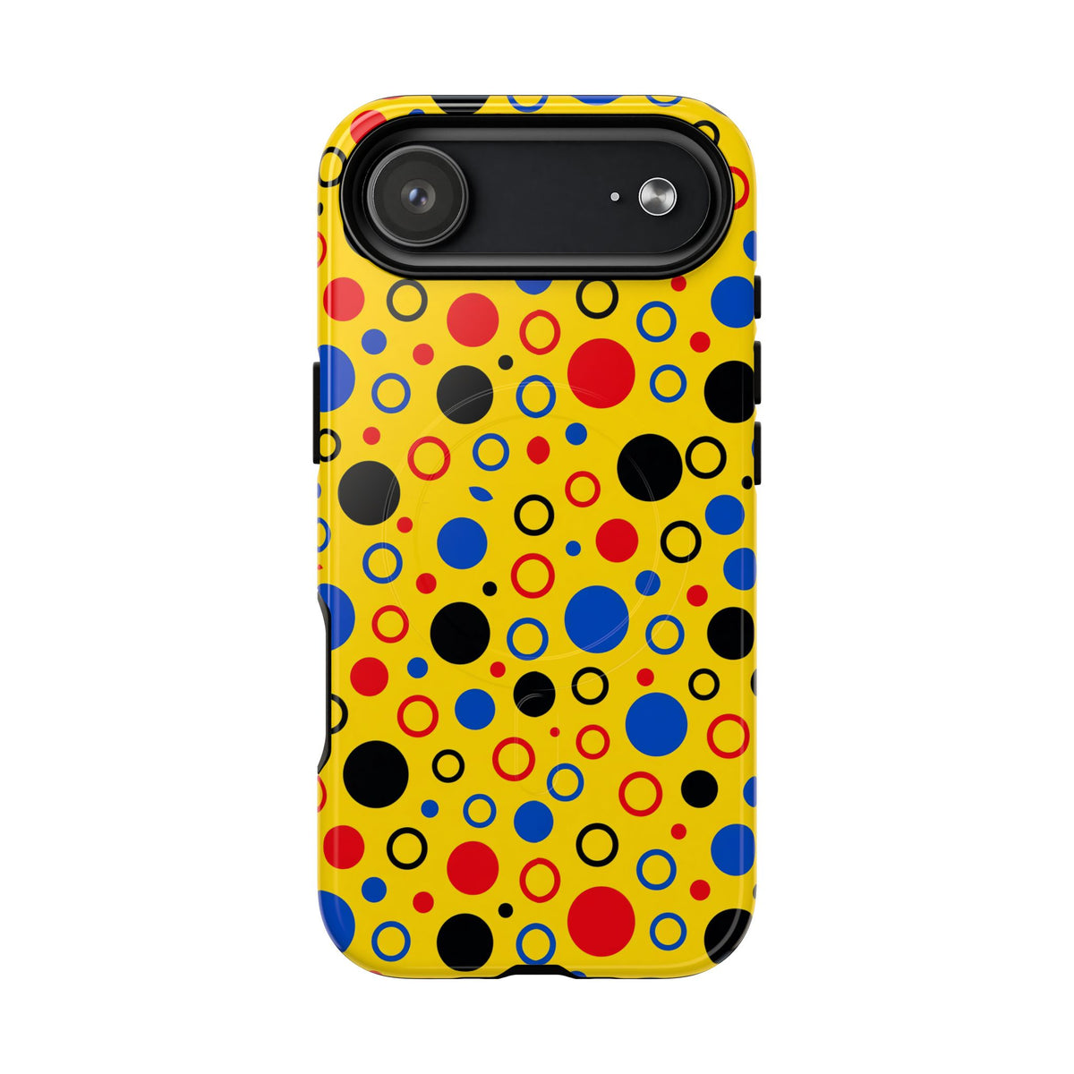 Bubble Outlines Magnetic Tough iPhone Case – Pop Abstract Pattern
