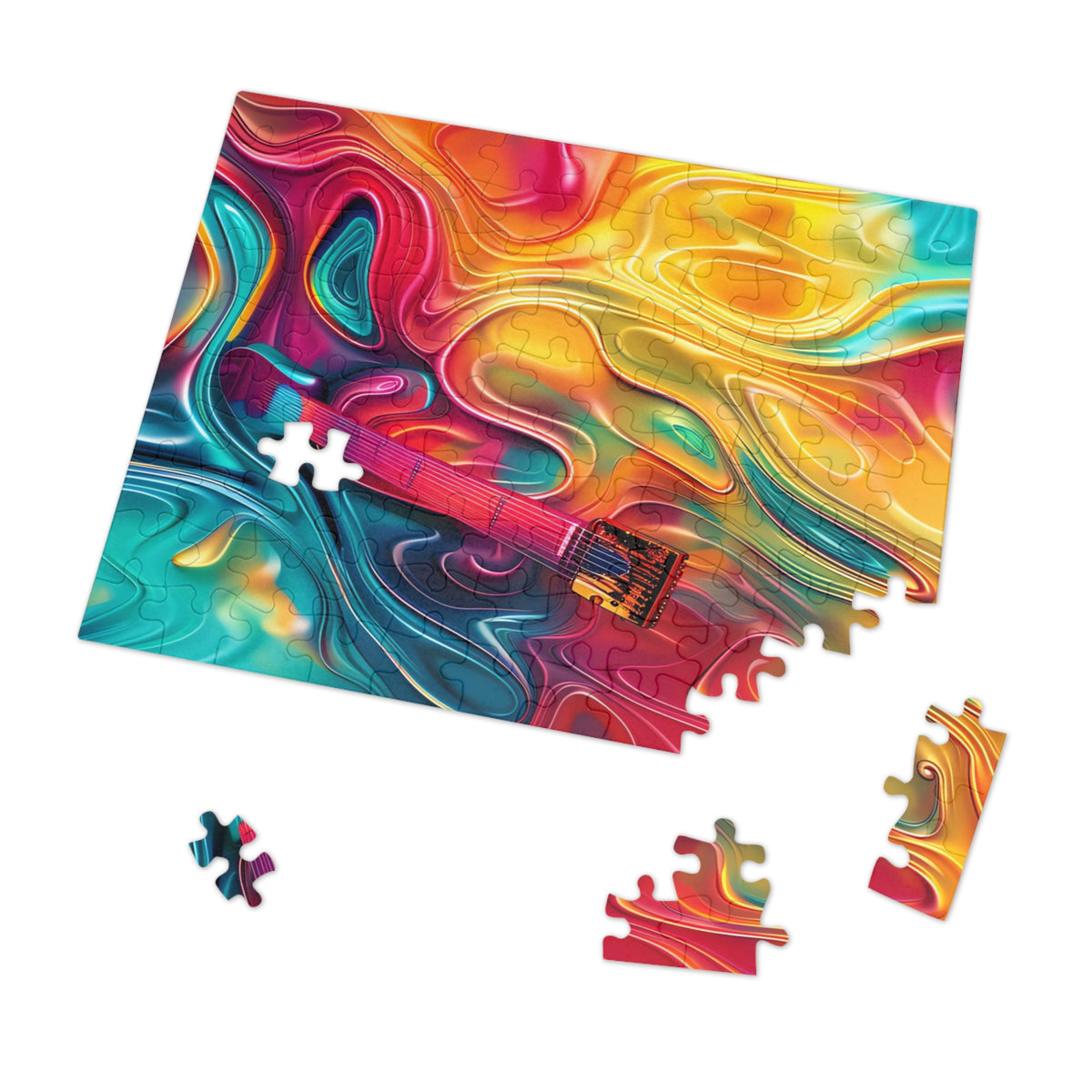 Ocean Swirl Flow Jigsaw Puzzle with Tin – Fluid Art