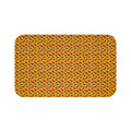 Dragged Smears Bath Mat – Action-Painting Abstract Pattern