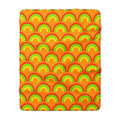Chromatic Scallop Ripple Sherpa Fleece Blanket – Hot Citrus