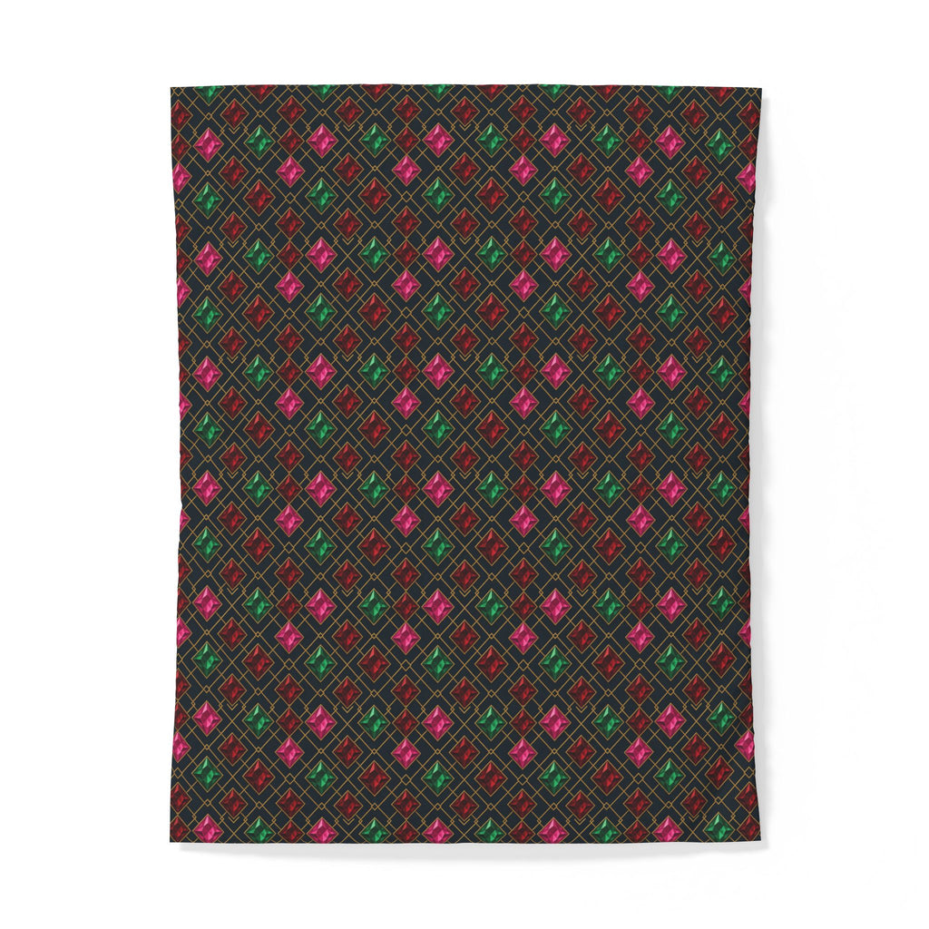 Jewel Argyle Cotton Duvet Cover – Art Deco Pattern