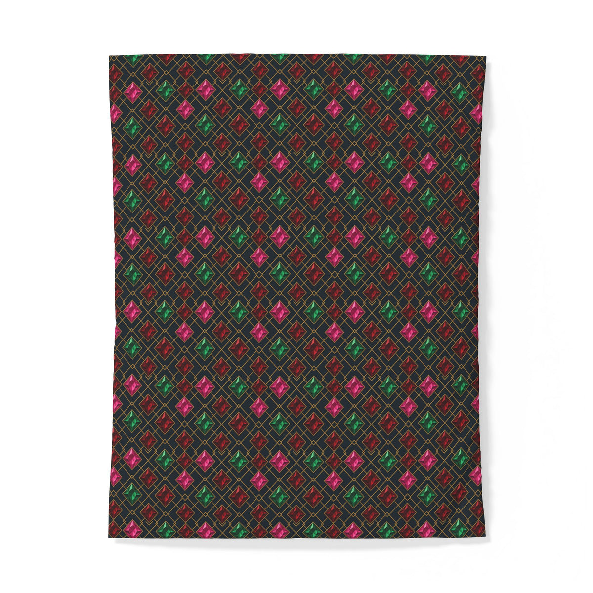 Jewel Argyle Cotton Duvet Cover – Art Deco Pattern