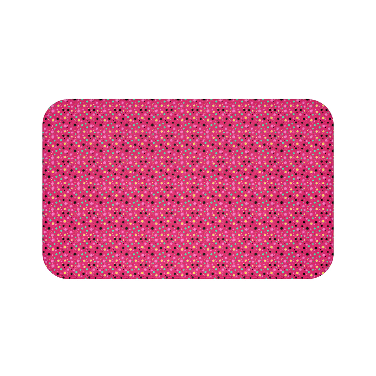 Splat Storm Bath Mat – Candy Pop on Raspberry
