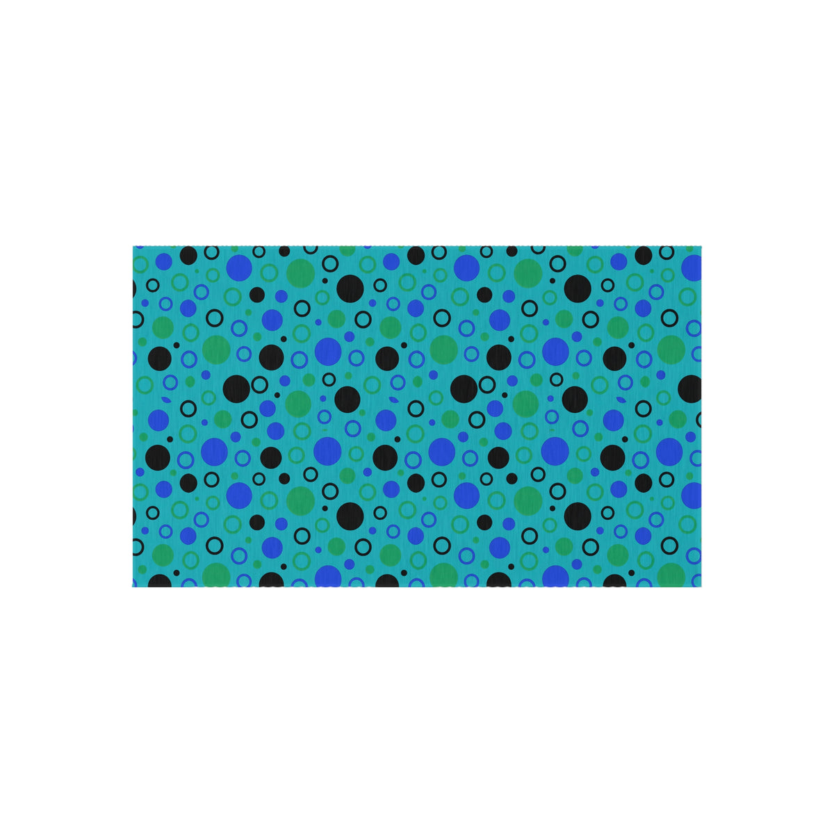 Bubble Outlines Outdoor Rug – Peacock Jewel