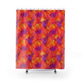 Layered Wash Shards Shower Curtain – Wet-In-Wet Abstract Pattern