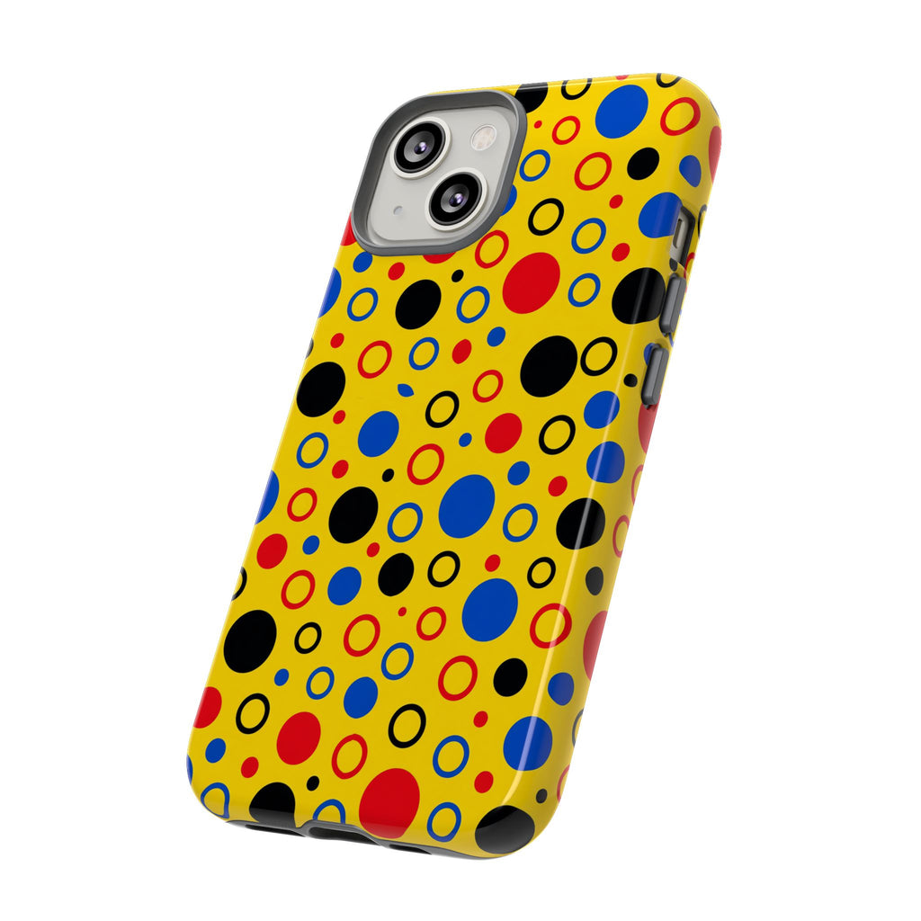 Bubble Outlines Tough Phone Case – Pop Abstract Pattern