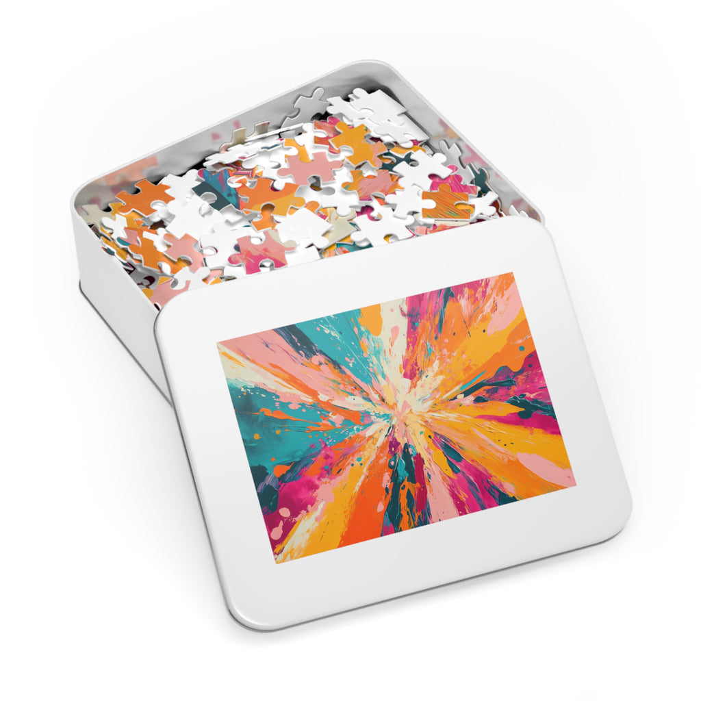 Colour Burst Explosion Jigsaw Puzzle with Tin – Colour Burst Art