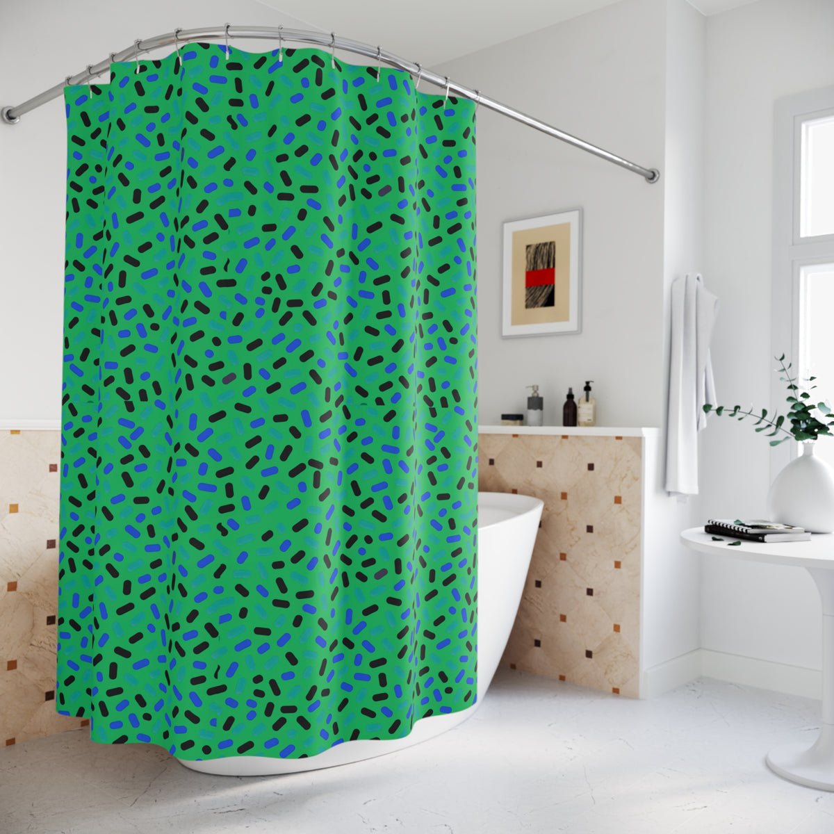 Sprinkle Pop Shower Curtain – Ocean Jewel