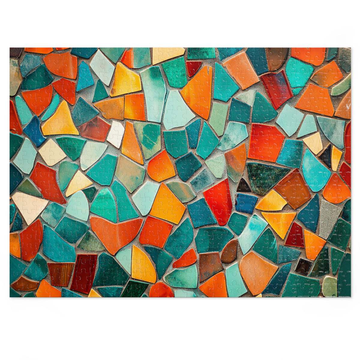 Mosaic Tile Glow Jigsaw Puzzle with Tin – Mosaic Art
