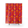Glaze Circle Overlaps Shower Curtain – Wet-In-Wet Abstract Pattern