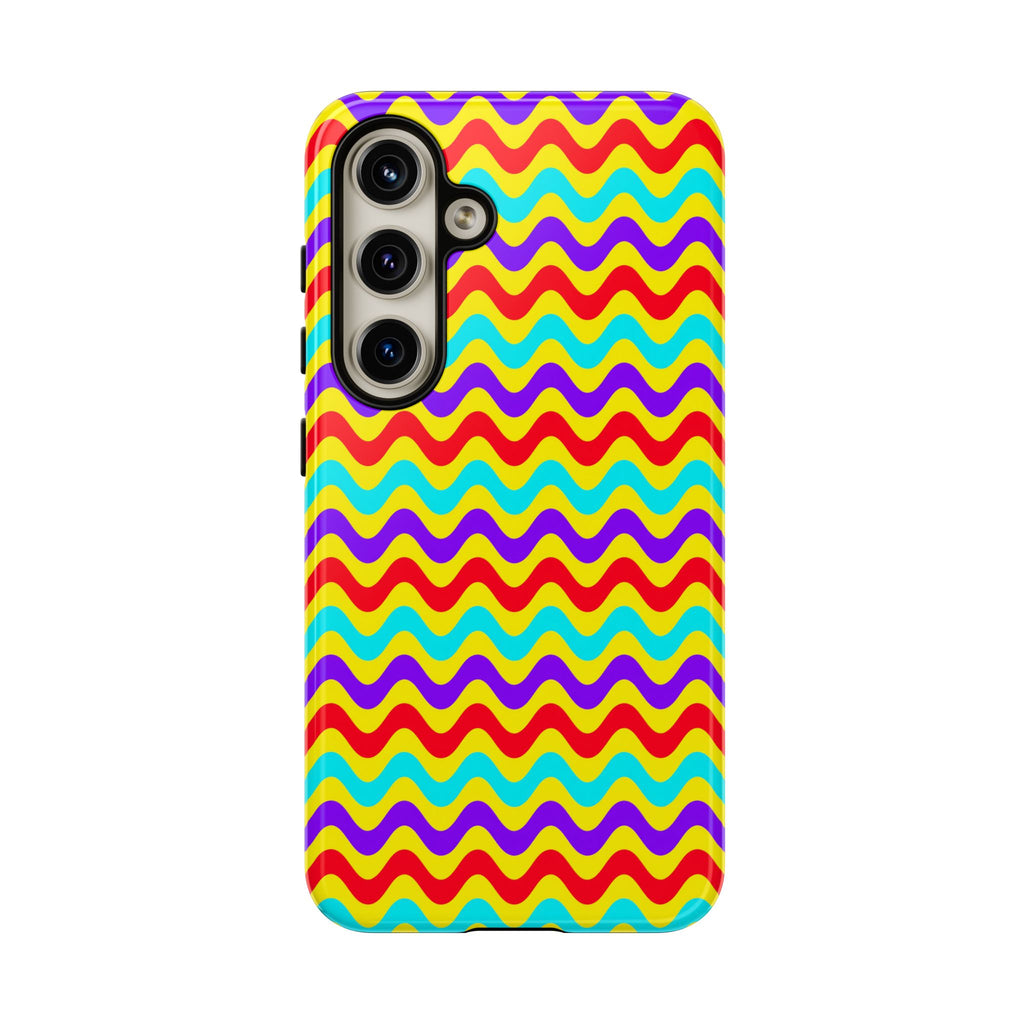 Big Ripple Chevrons Tough Phone Case – Op-Art Chevron Pattern