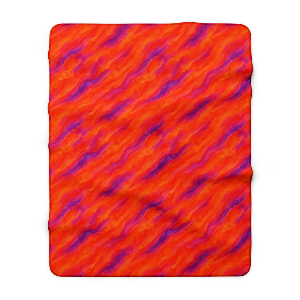 Wash Ribbon Drift Sherpa Fleece Blanket – Ombre Wash Pattern