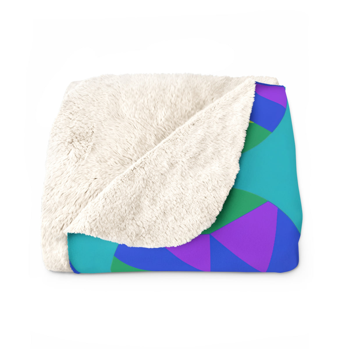 Broken Circle Planes Sherpa Fleece Blanket – Peacock Jewel