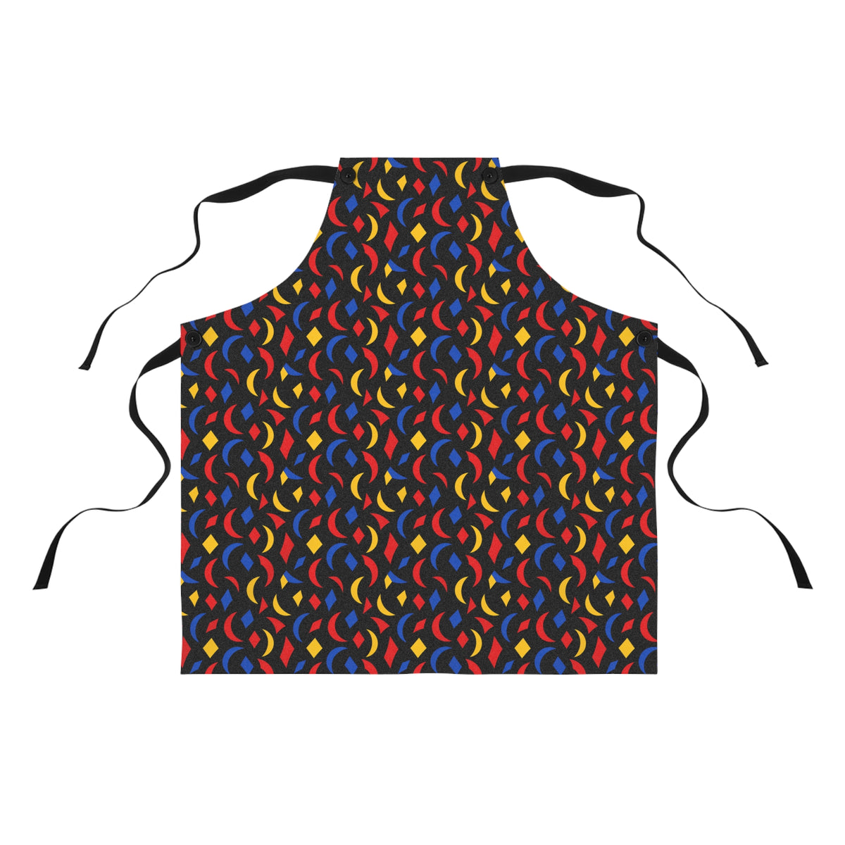 Crescent Scatter Apron – Cut-Paper Abstract Pattern