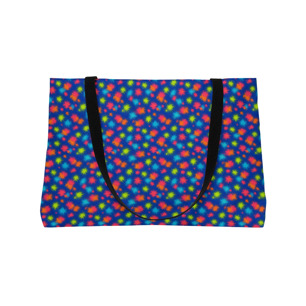 Speckle Bleed Weekender Tote Bag – Ice Dye Pattern