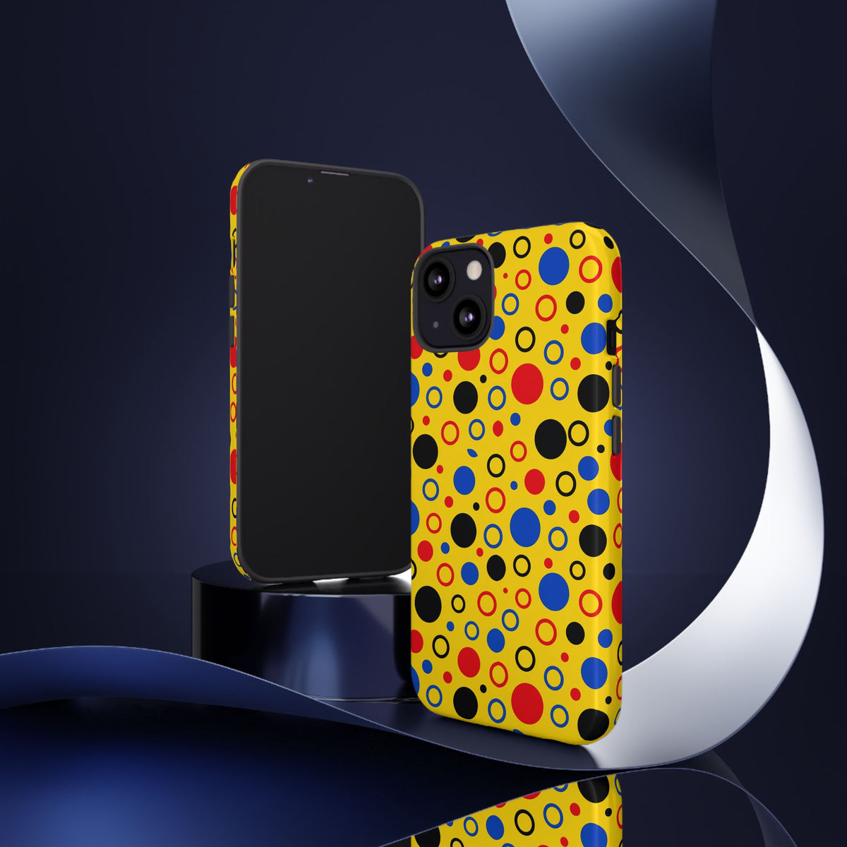 Bubble Outlines Tough Phone Case – Pop Abstract Pattern
