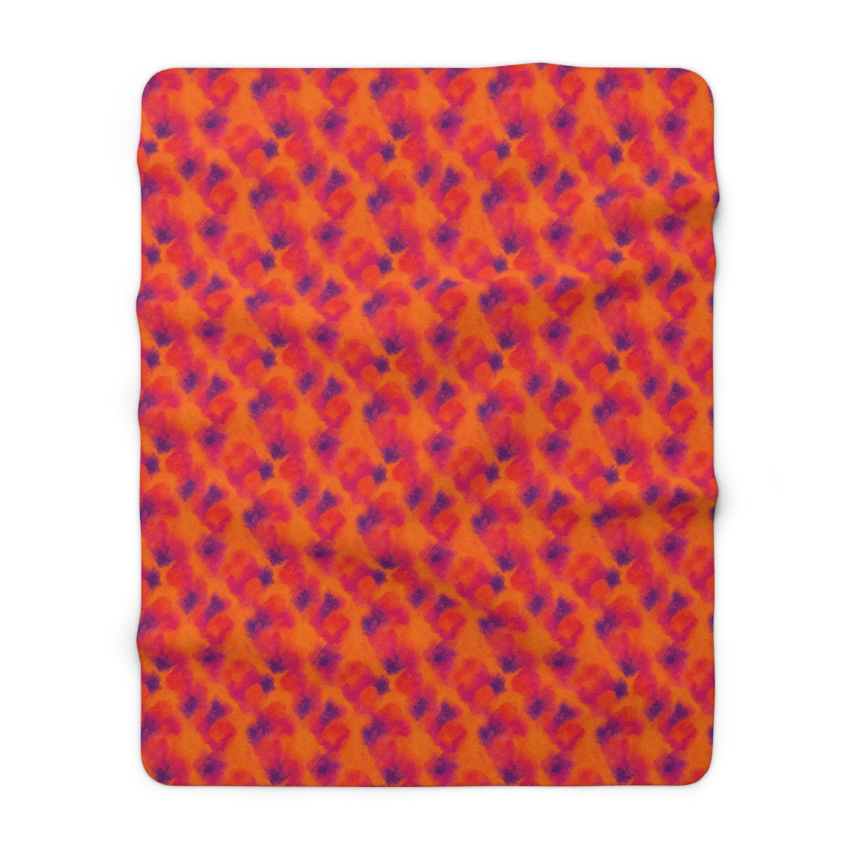 Granulated Colour Pools Sherpa Fleece Blanket – Watercolour Bleed Pattern