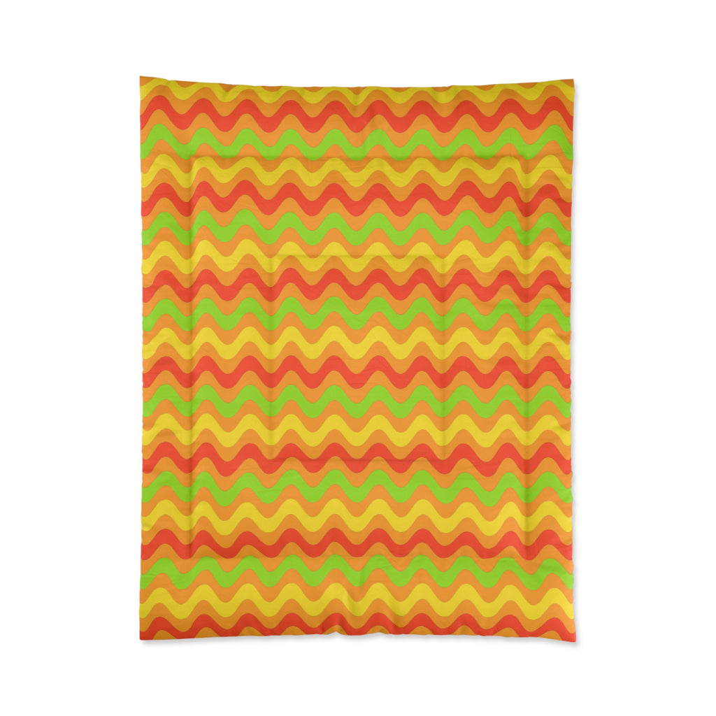 Big Ripple Chevrons Comforter – Hot Citrus