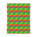 Broken Circle Planes Cotton Duvet Cover – Cubist Abstract Pattern