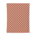 Giant Faceted Cubes II Cotton Duvet Cover – Candy Christmas