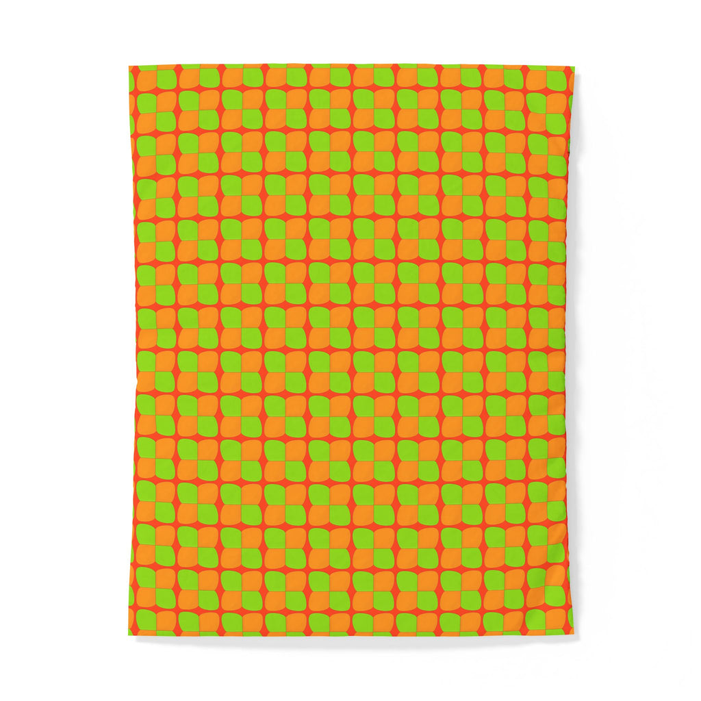 Bold Bulge Checker Cotton Duvet Cover – Hot Citrus