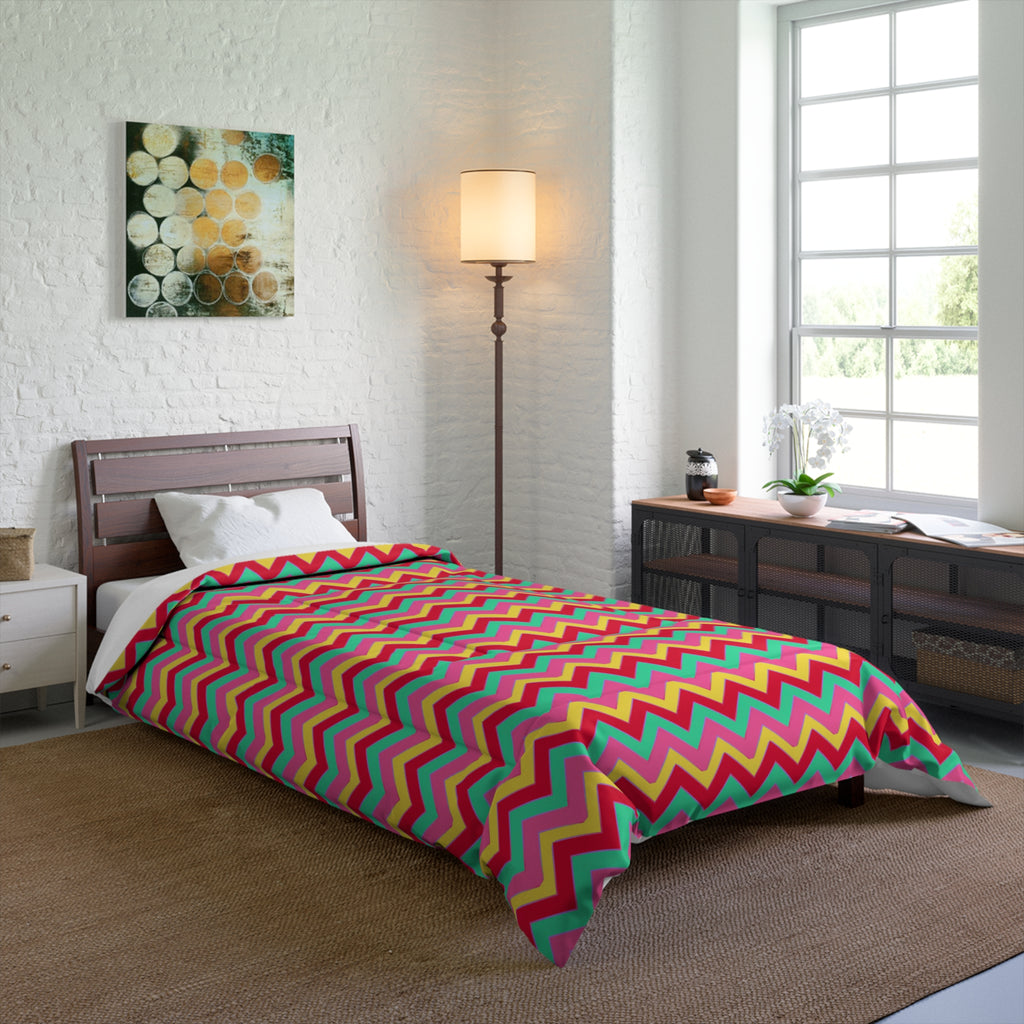 Jewel Chevron Bands Comforter – Candy Christmas