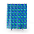 Bold Bulge Checker Shower Curtain – Ocean Jewel