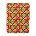 Big Jewel Prism Weave II Sherpa Fleece Blanket – Prism Weave Pattern