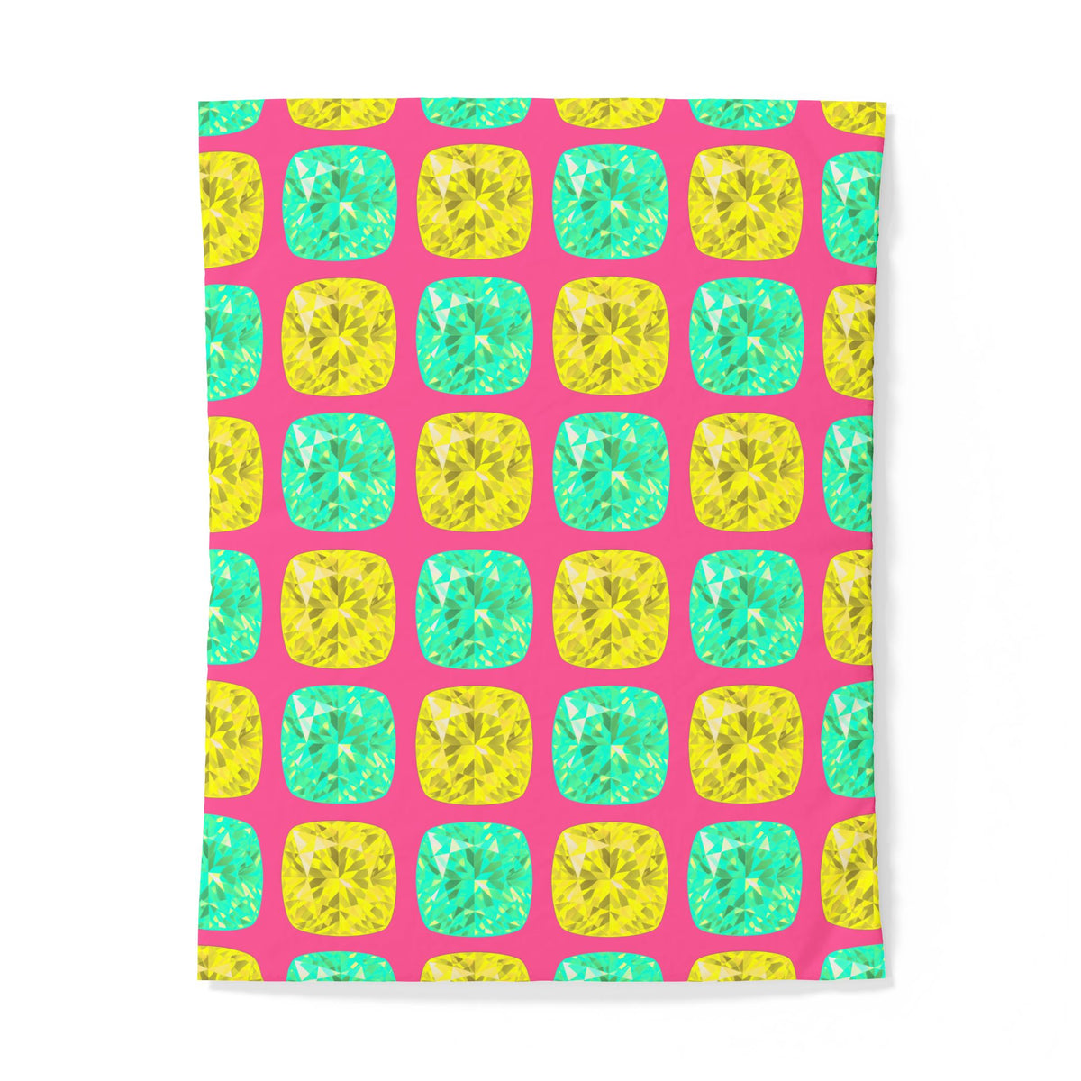 Giant Cut Gem Grid Cotton Duvet Cover – Candy Christmas