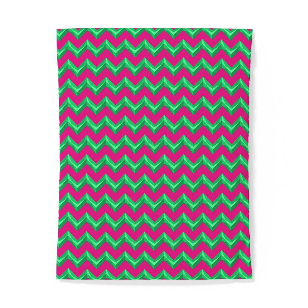 Broad Cut-Gem Chevrons Cotton Duvet Cover – Chevron Geometric Pattern
